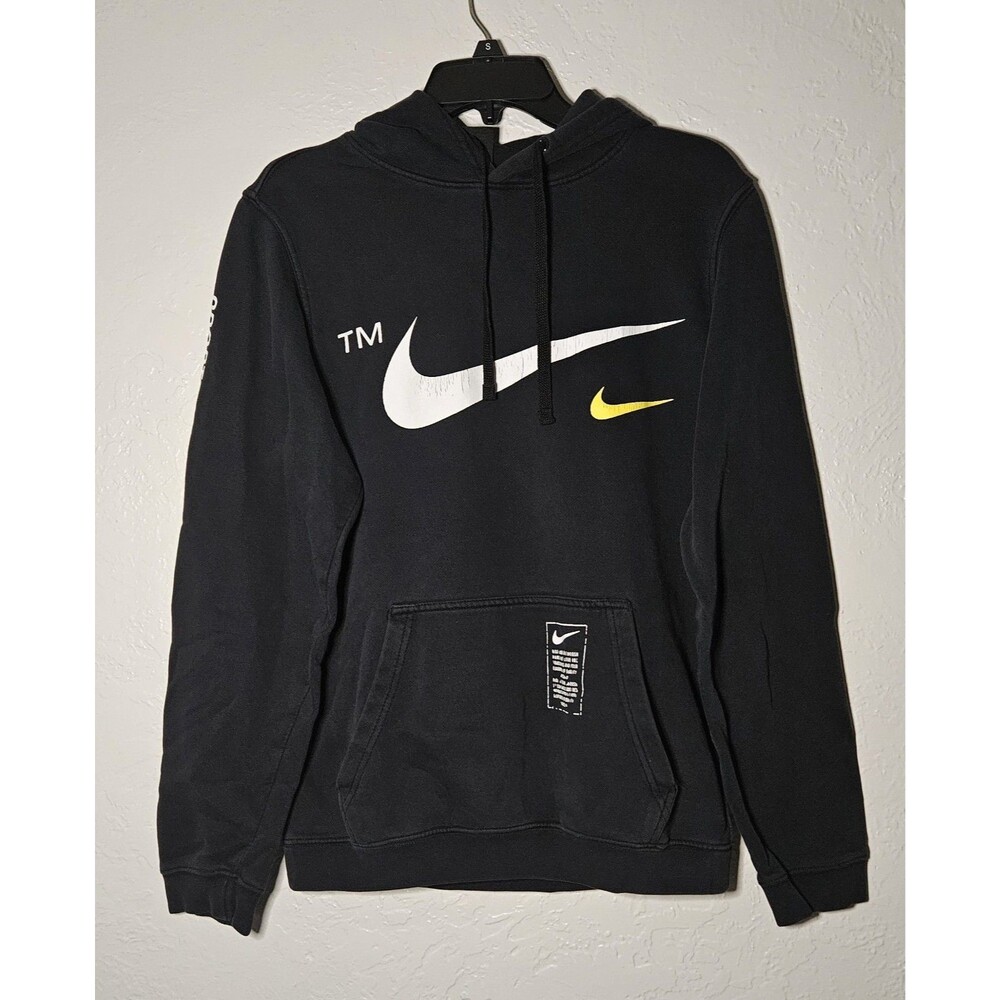 NIKE Microbrand Sportswear Club Black Hoodie TM LOGO SIZE Small